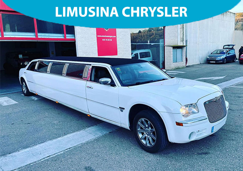 Pack 1 : Limusina en Zaragoza Chrysler + Cava + Lambrusco + Refrescos