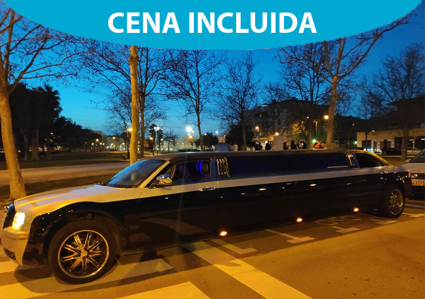 Pack 3 : Limusina en Zaragoza + Cena Grupo Canterbury + 2 Bebidas en la Cena