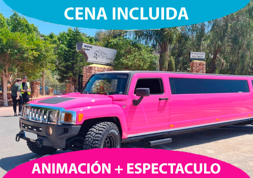 Pack 6 : Limusina Hummer + Cena con Espectáculo y Animación